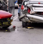Two cars crashed