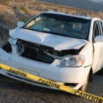 crashed vehicle