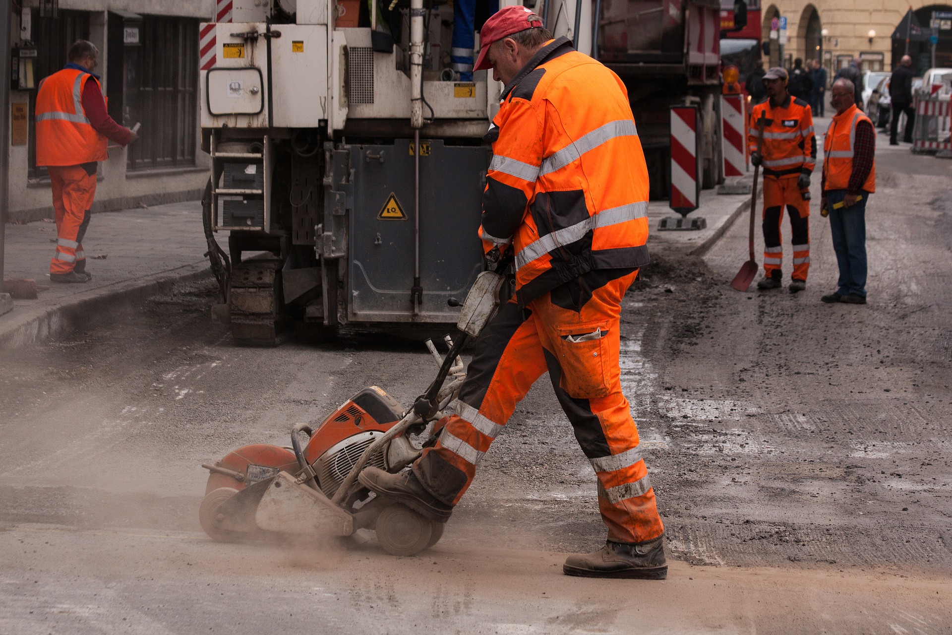 Flagman Construction Road Injuries