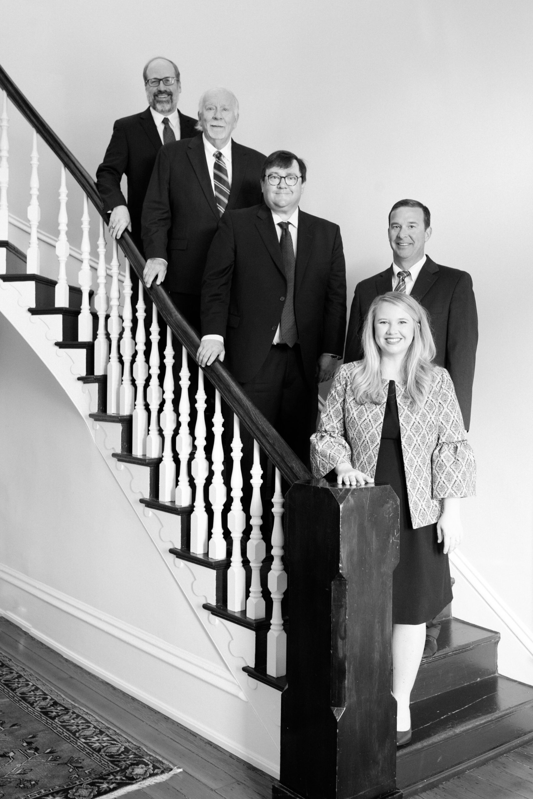 morris king hodge team on stairs