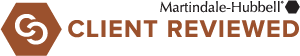Martindale-Hubbell Client Reviewed badge