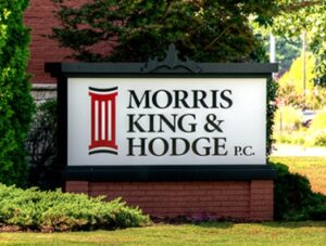 morris king & hodge exterior sign