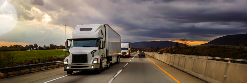 truck on highway