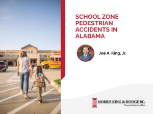 School zone pedestrian accidents in Alabama