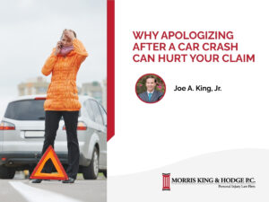 Learn why apologizing after a car crash in Alabama can hurt your claim.