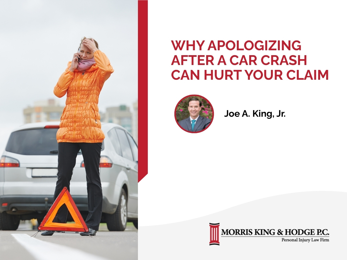 Learn why apologizing after a car crash in Alabama can hurt your claim.