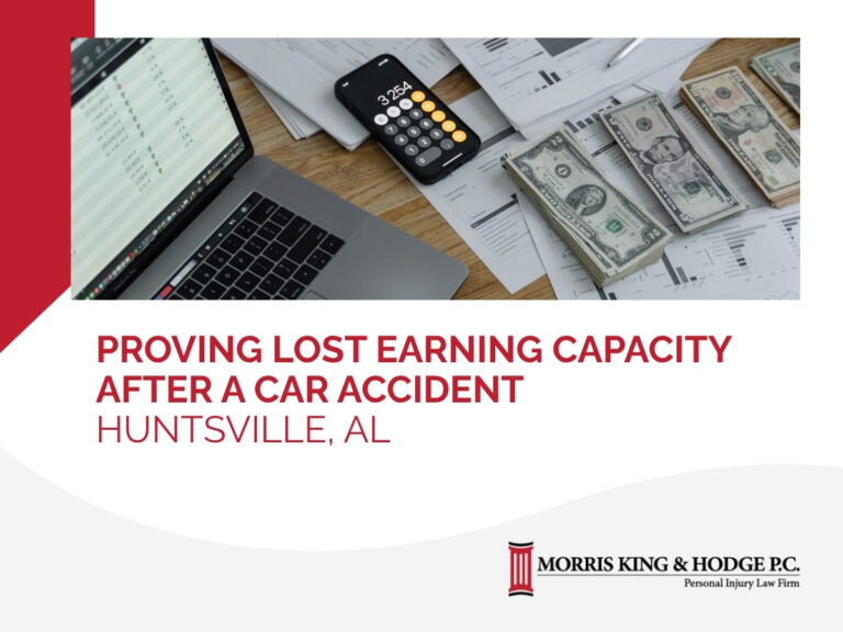 Proving Lost Earning Capacity After a Car Accident in Huntsville, Alabama